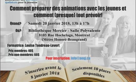 Atelier de formation “Comment préparer des animations avec les jeunes et comment (presque) tout prévoir!”