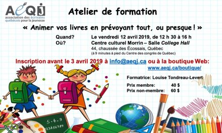 Atelier de formation “Animer vos livres en prévoyant tout, ou presque !”