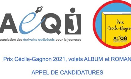 PRIX CÉCILE-GAGNON 2021, volets ALBUM et ROMAN